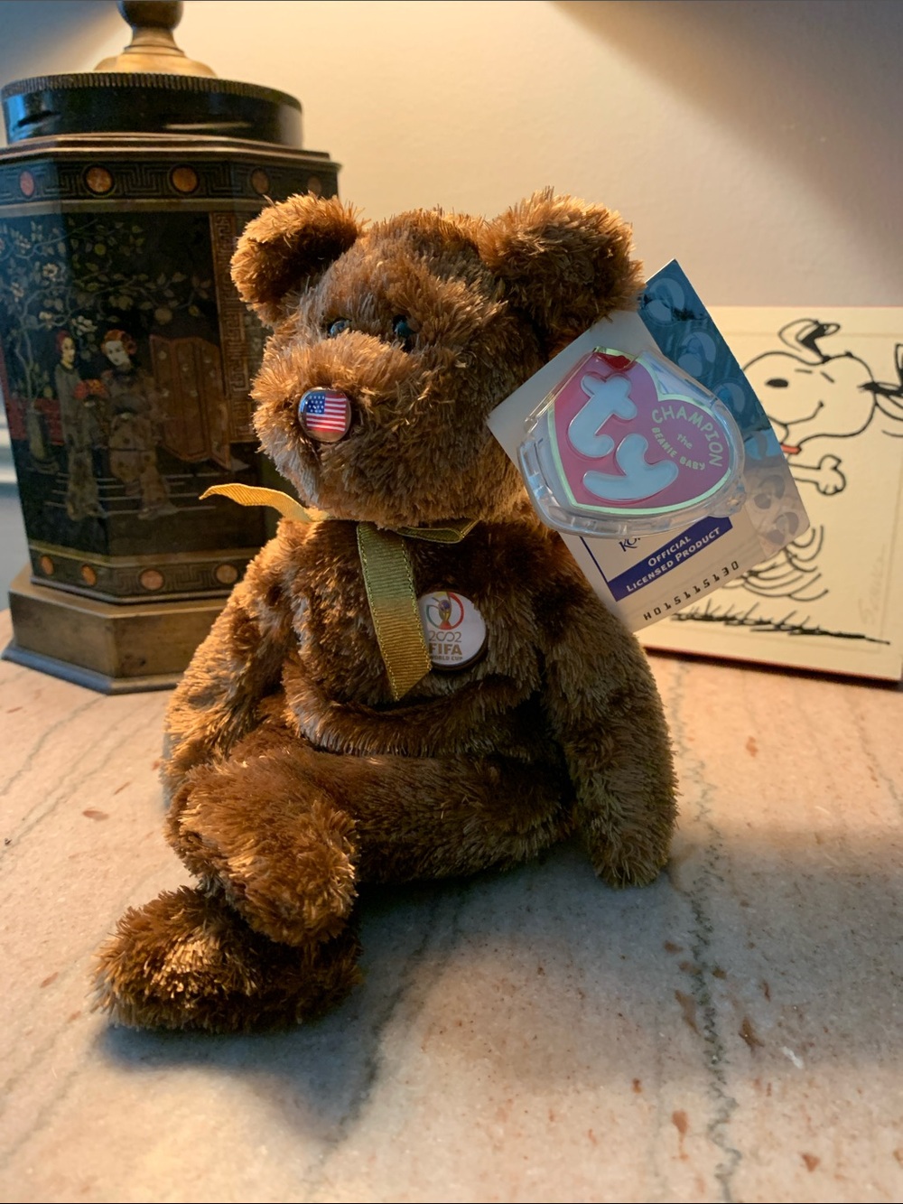 Ty New 2002 FIFA World Cup Korea Japan Champion Beanie Baby